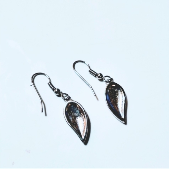 NWOT Nautica Rocks Blue Opal 925 Sterling Silver Drop Dangle Earrings - Picture 3 of 3